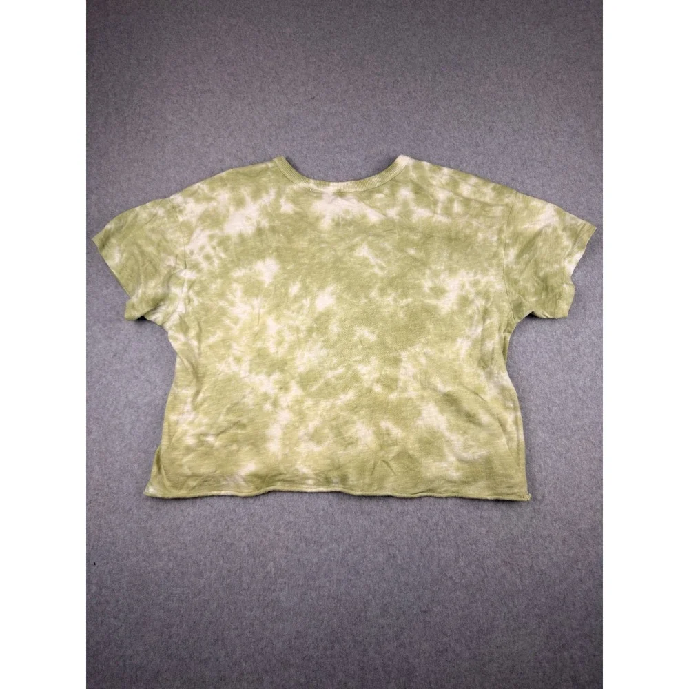 American Eagle Tailgate The Beatles Abbey Road Tie Dye Crop Graphic Tee Medium